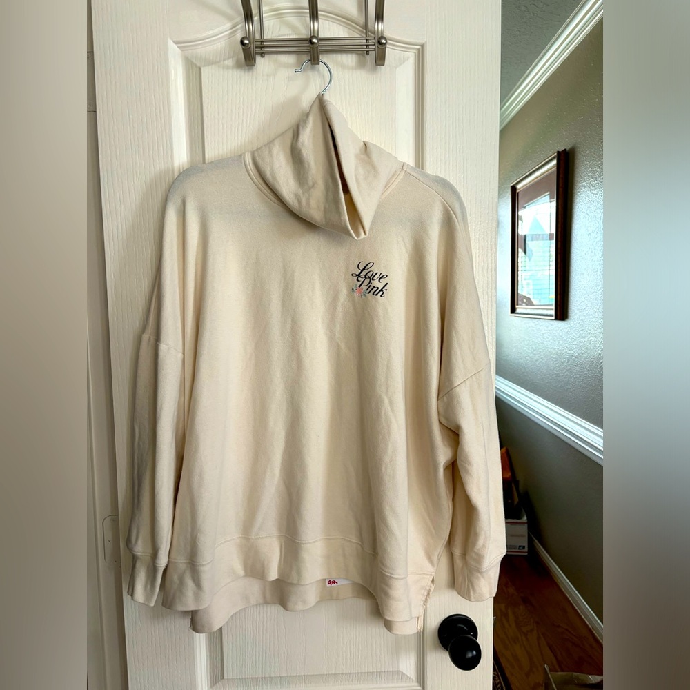 Pink by Victoria’s Secret, love pink turtleneck. Size small oversized.